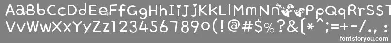 AcLOVE Font – White Fonts on Gray Background