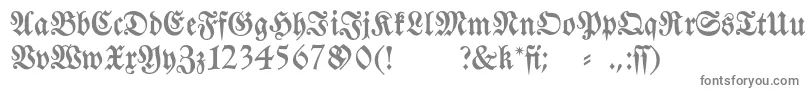 Fraktura-Schriftart – Graue Schriften auf weißem Hintergrund