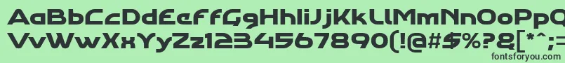 Agharastdregular Font – Black Fonts on Green Background