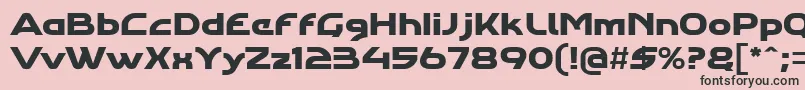 Agharastdregular Font – Black Fonts on Pink Background