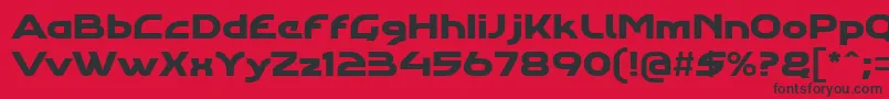 Agharastdregular Font – Black Fonts on Red Background