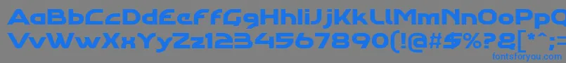 Agharastdregular Font – Blue Fonts on Gray Background