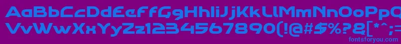 Agharastdregular Font – Blue Fonts on Purple Background