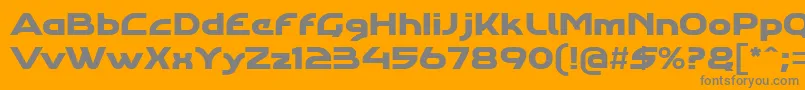 Agharastdregular Font – Gray Fonts on Orange Background