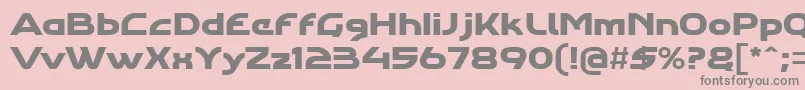 Agharastdregular Font – Gray Fonts on Pink Background