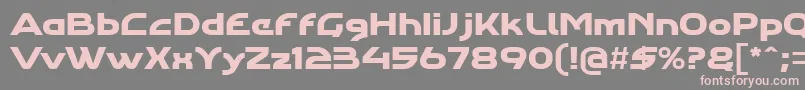 Agharastdregular Font – Pink Fonts on Gray Background