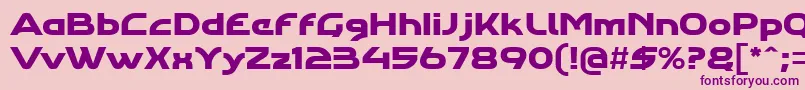 Agharastdregular Font – Purple Fonts on Pink Background