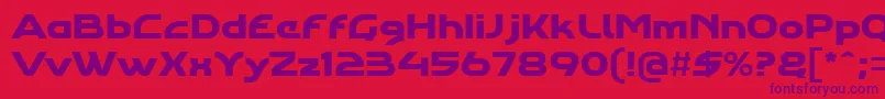 Agharastdregular Font – Purple Fonts on Red Background