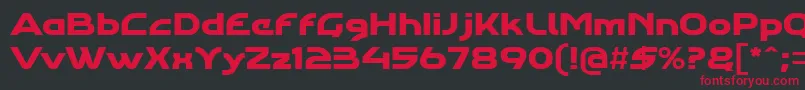 Agharastdregular Font – Red Fonts on Black Background