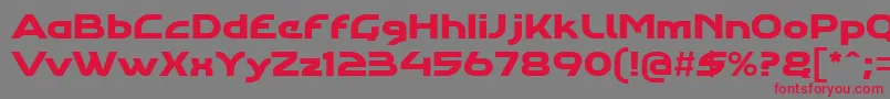 Agharastdregular Font – Red Fonts on Gray Background