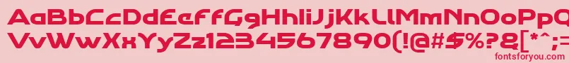 Agharastdregular Font – Red Fonts on Pink Background