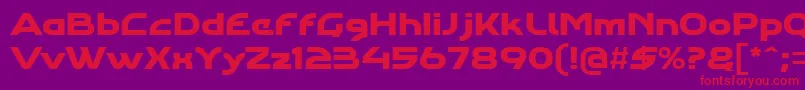 Agharastdregular Font – Red Fonts on Purple Background