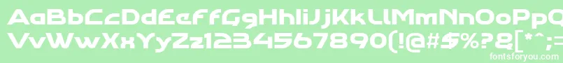 Agharastdregular Font – White Fonts on Green Background