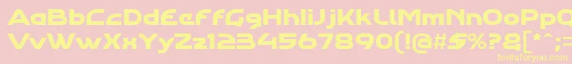 Agharastdregular Font – Yellow Fonts on Pink Background