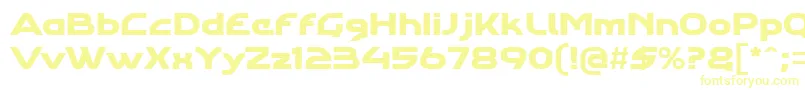 Agharastdregular Font – Yellow Fonts on White Background