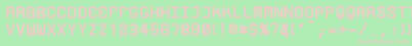 LoucoRegularRicardocarvalho Font – Pink Fonts on Green Background