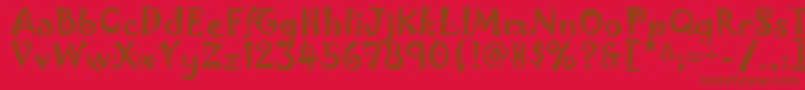 Jokerman Font – Brown Fonts on Red Background