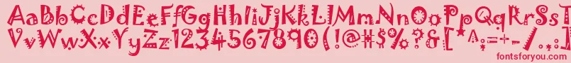 Jokerman Font – Red Fonts on Pink Background