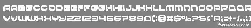 Pulsarclasssolidcond Font – White Fonts on Gray Background