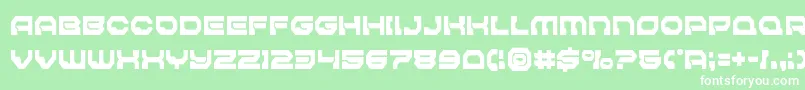 Pulsarclasssolidcond Font – White Fonts on Green Background