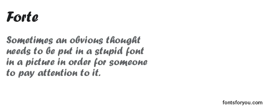 Forte Font Download Free Online Generator