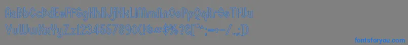 More about WazooOutline Font WazooOutline Font – Blue Fonts on Gray Background