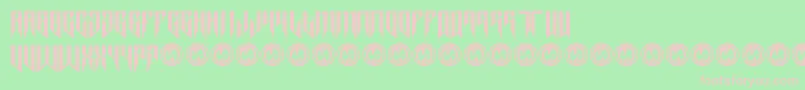 Thrashit Font – Pink Fonts on Green Background