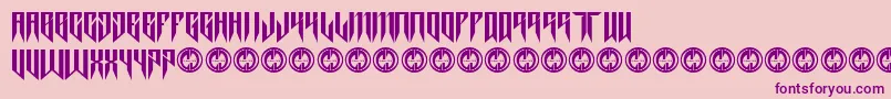 Thrashit Font – Purple Fonts on Pink Background