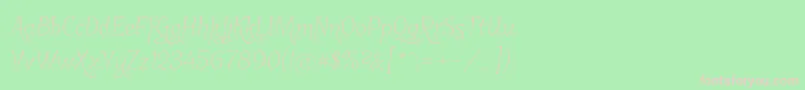 Garineldono02 Font – Pink Fonts on Green Background