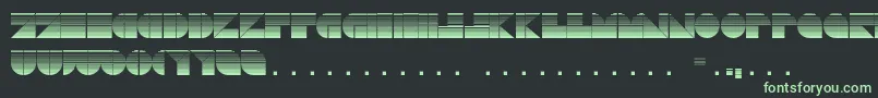 Шрифт DrebiekExpandedStripes – зелёные шрифты на чёрном фоне