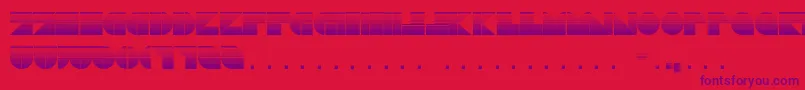 Шрифт DrebiekExpandedStripes – фиолетовые шрифты на красном фоне
