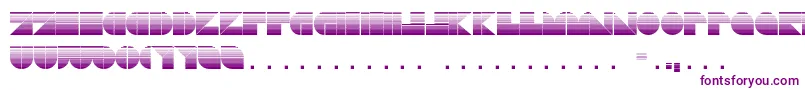 フォントDrebiekExpandedStripes – 白い背景に紫のフォント