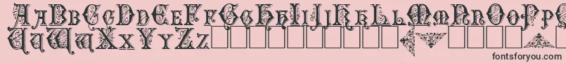 Emporium Font – Black Fonts on Pink Background
