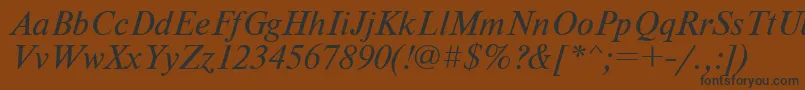 Nwti Font – Black Fonts on Brown Background
