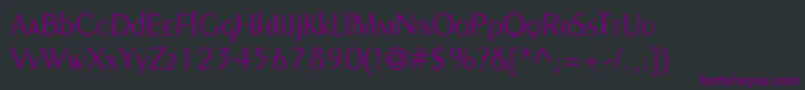 Шрифт LarwellLight – фиолетовые шрифты на чёрном фоне