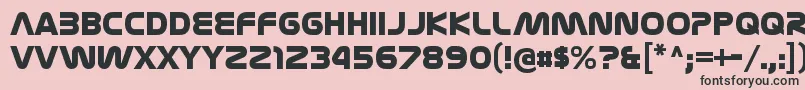 NasalizationhvRegular Font – Black Fonts on Pink Background