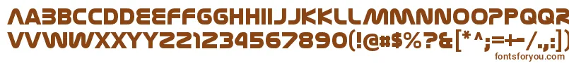 NasalizationhvRegular Font – Brown Fonts on White Background