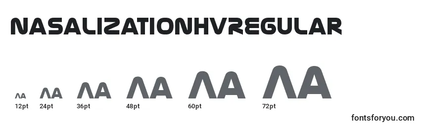 NasalizationhvRegular Font Sizes