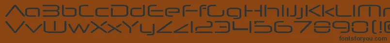NeuropolnovaxpRegular Font – Black Fonts on Brown Background