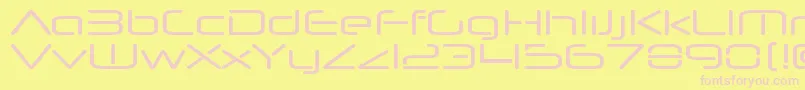 Więcej informacji o czcionce NeuropolnovaxpRegular Czcionka NeuropolnovaxpRegular – różowe czcionki na żółtym tle