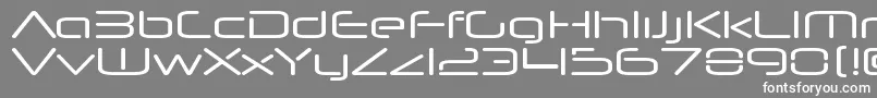 フォントNeuropolnovaxpRegular – 灰色の背景に白い文字