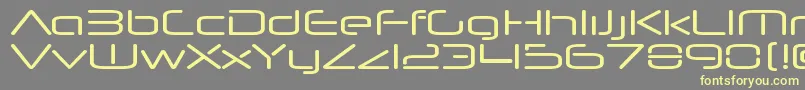 NeuropolnovaxpRegular Font – Yellow Fonts on Gray Background