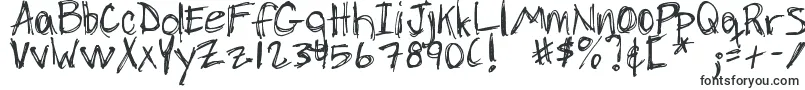DjbChickenSkratchez-fontti – Fontit Microsoft Officelle