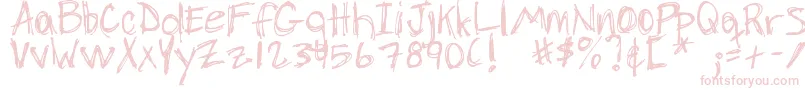 DjbChickenSkratchez Font – Pink Fonts