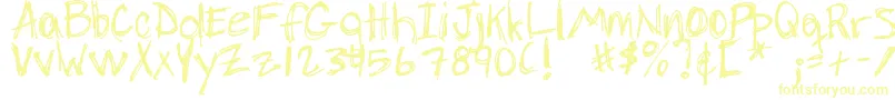 DjbChickenSkratchez Font – Yellow Fonts