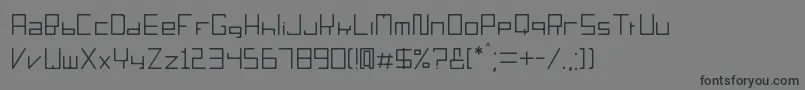 Sorieno Font – Black Fonts on Gray Background