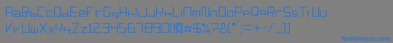 Sorieno Font – Blue Fonts on Gray Background