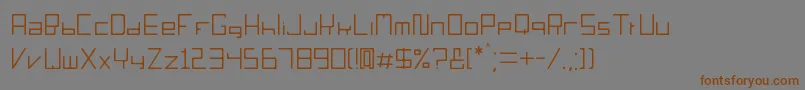 Sorieno Font – Brown Fonts on Gray Background
