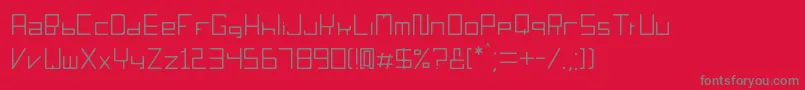 Sorieno Font – Gray Fonts on Red Background