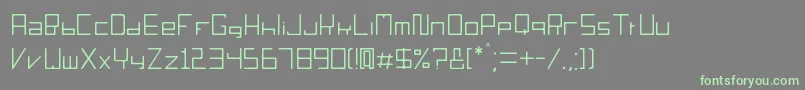 Sorieno Font – Green Fonts on Gray Background